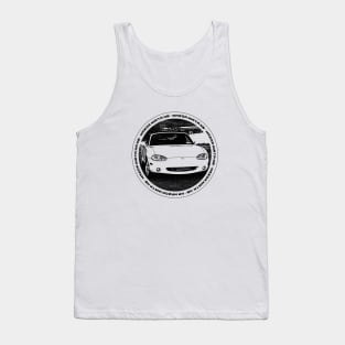 Mazda Miata MX-5 NB Black 'N White 4 Tank Top